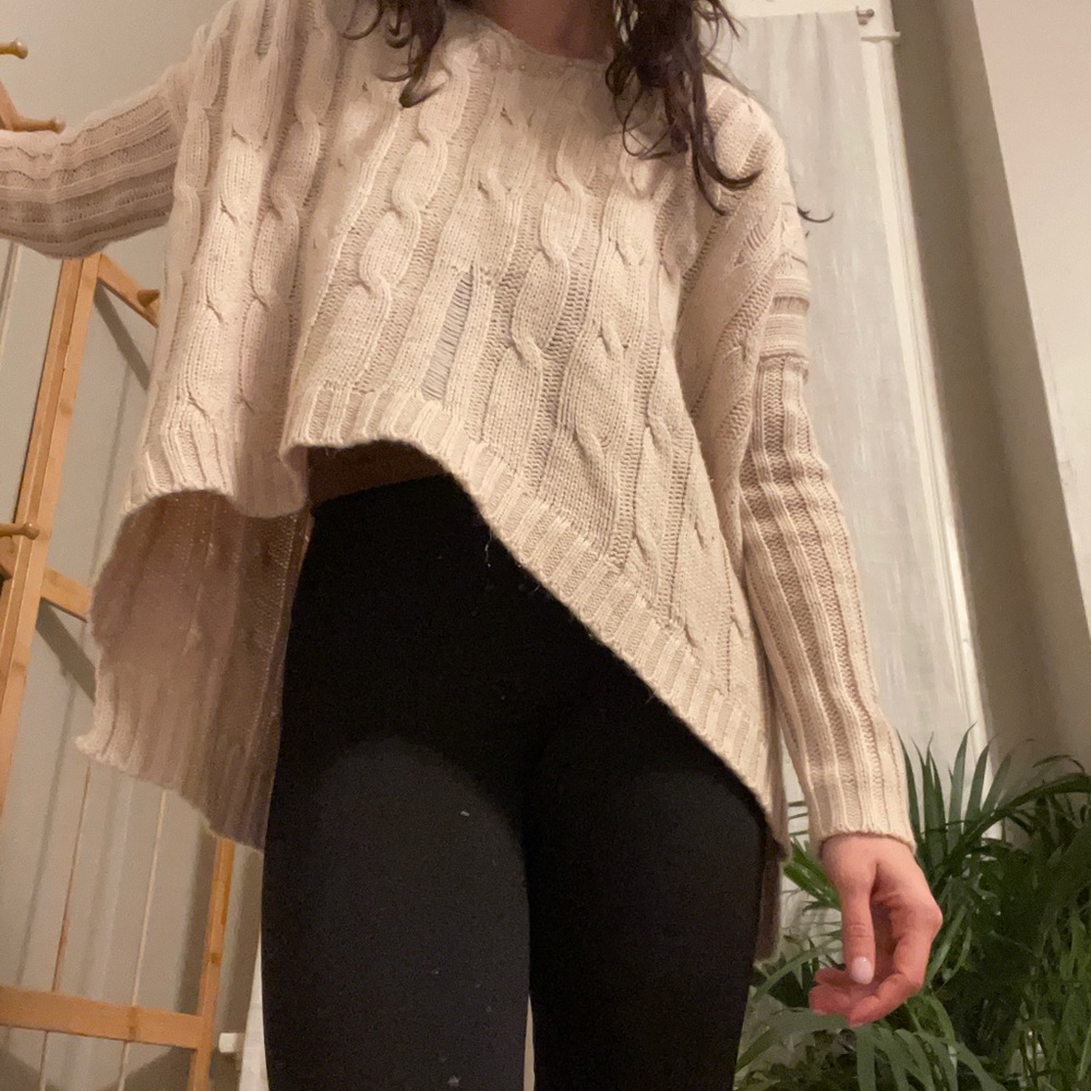 Loose Knit Beige Sweater